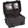 2 In 1 Soft sided Rolling Makeup Case Professional Nail Travel Wheel Organizer
